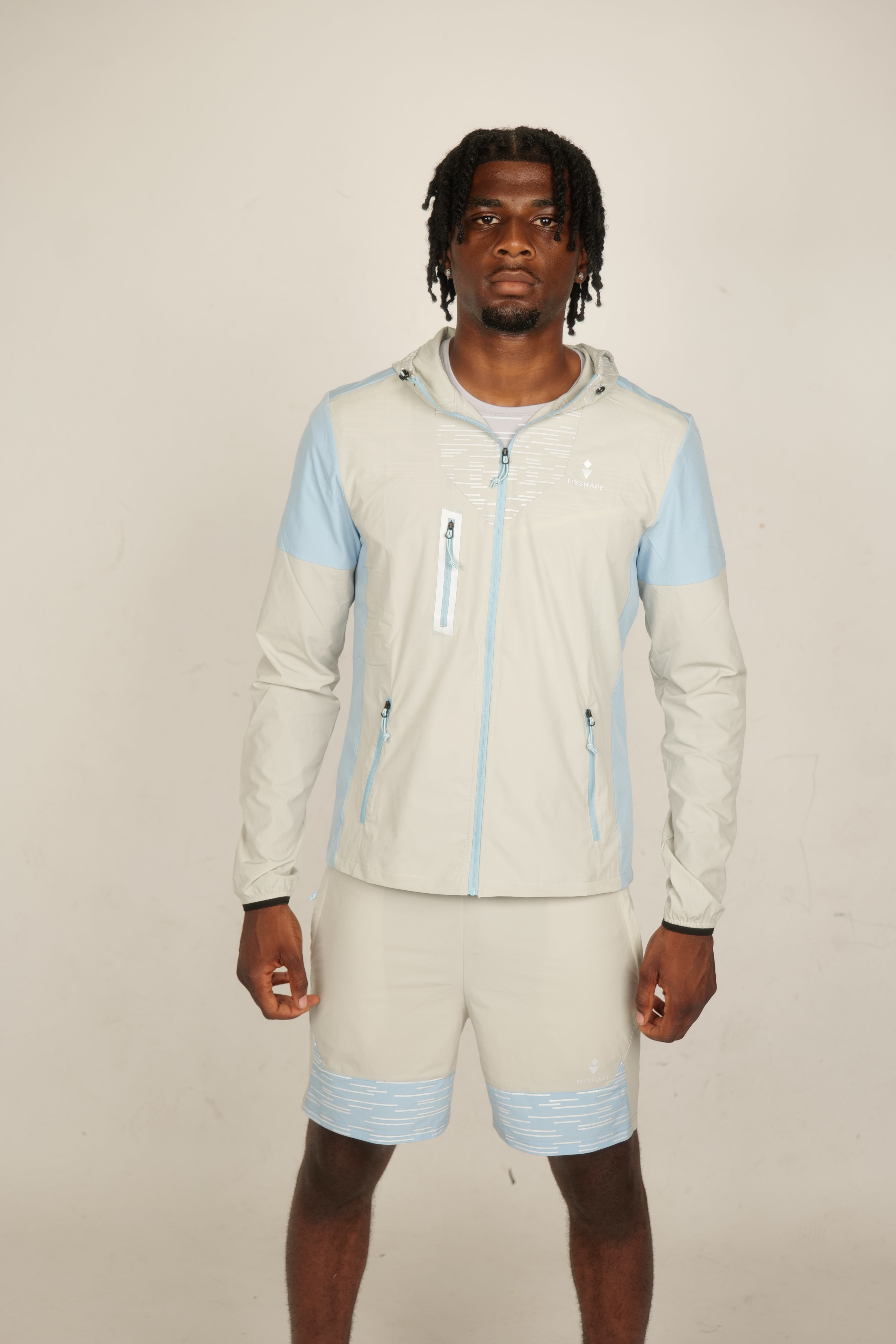 FlashMode hoodie Grey and blue