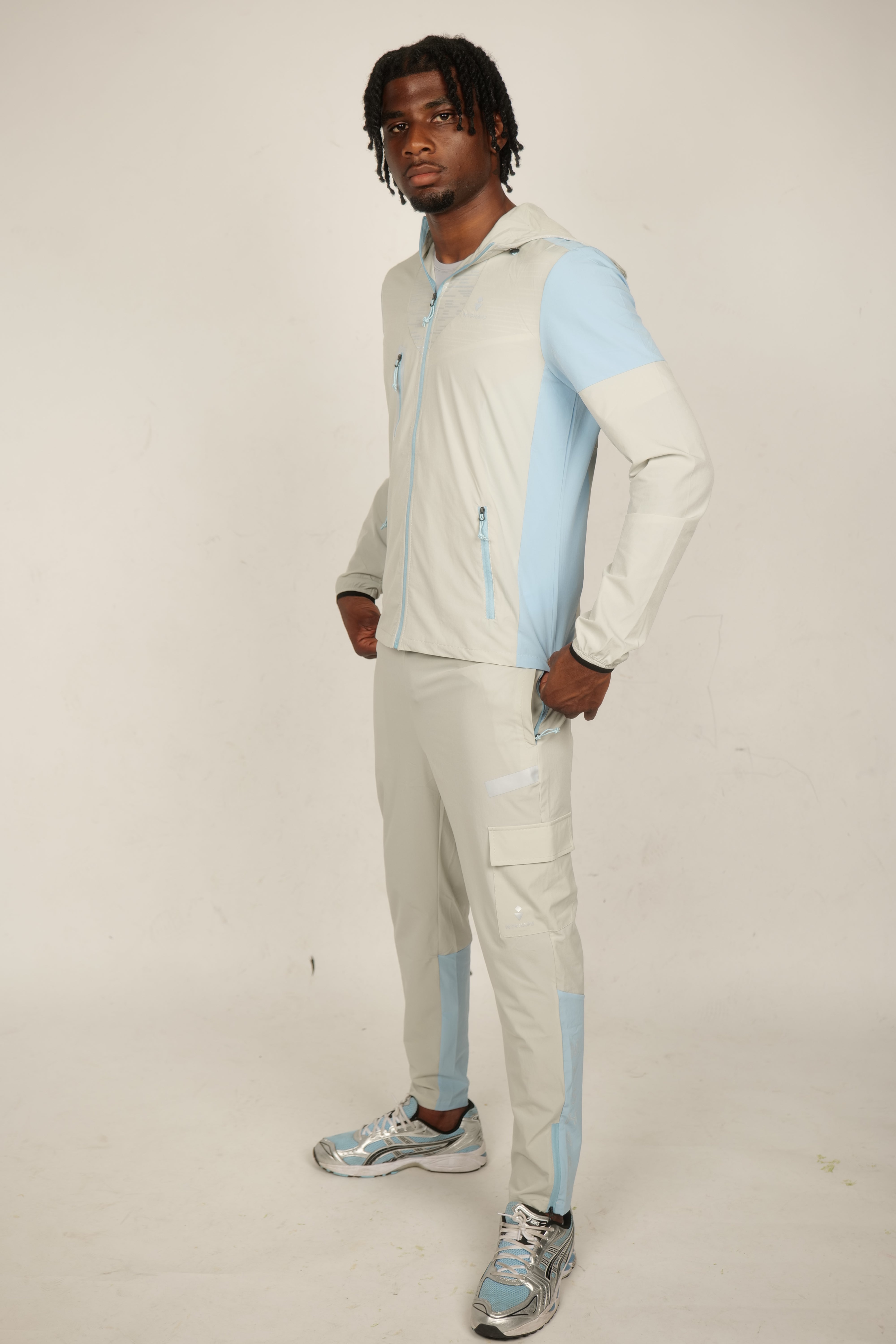 FlashMode hoodie Grey and blue