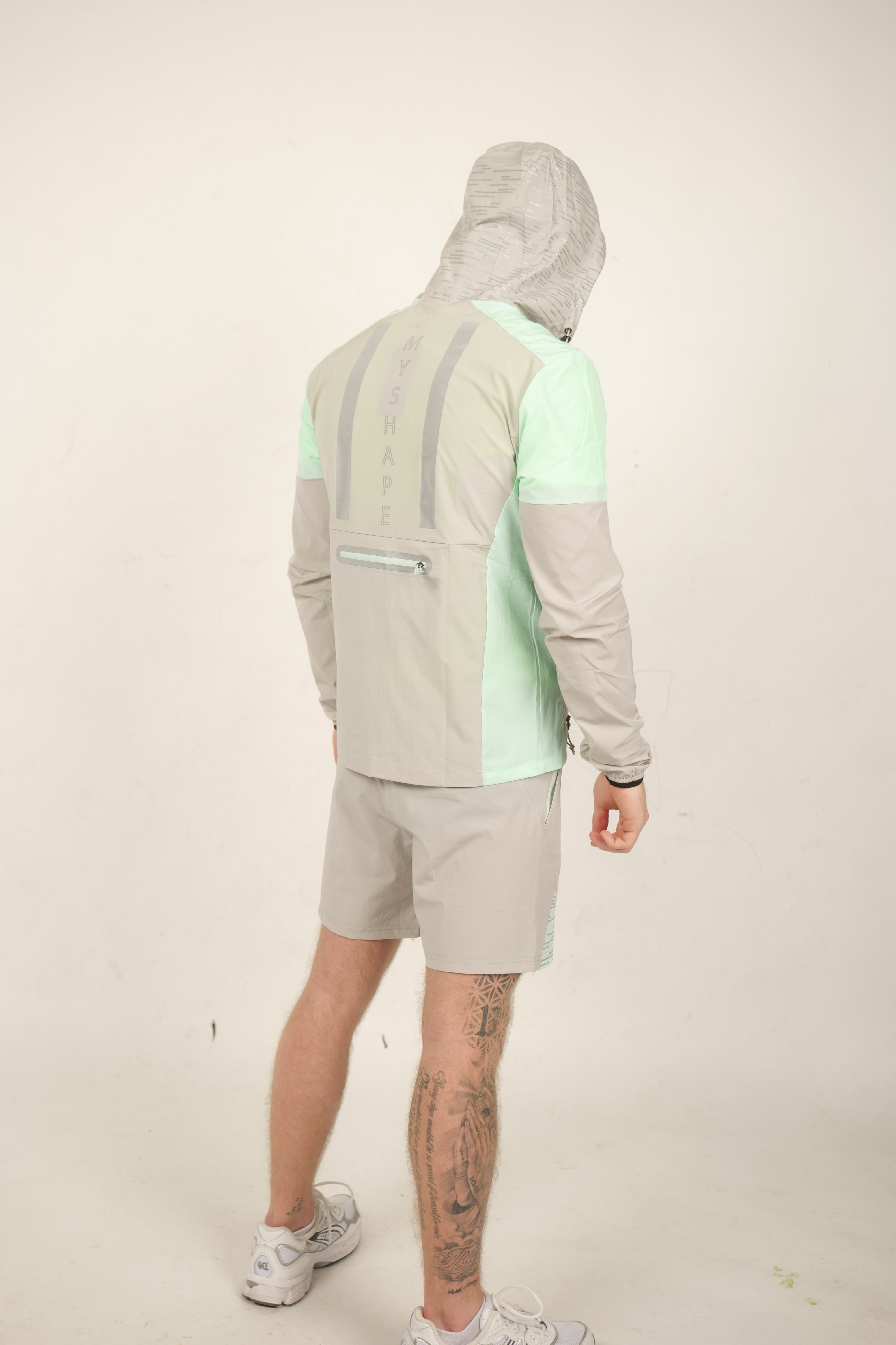 FlashMode Hoodie Green and grey