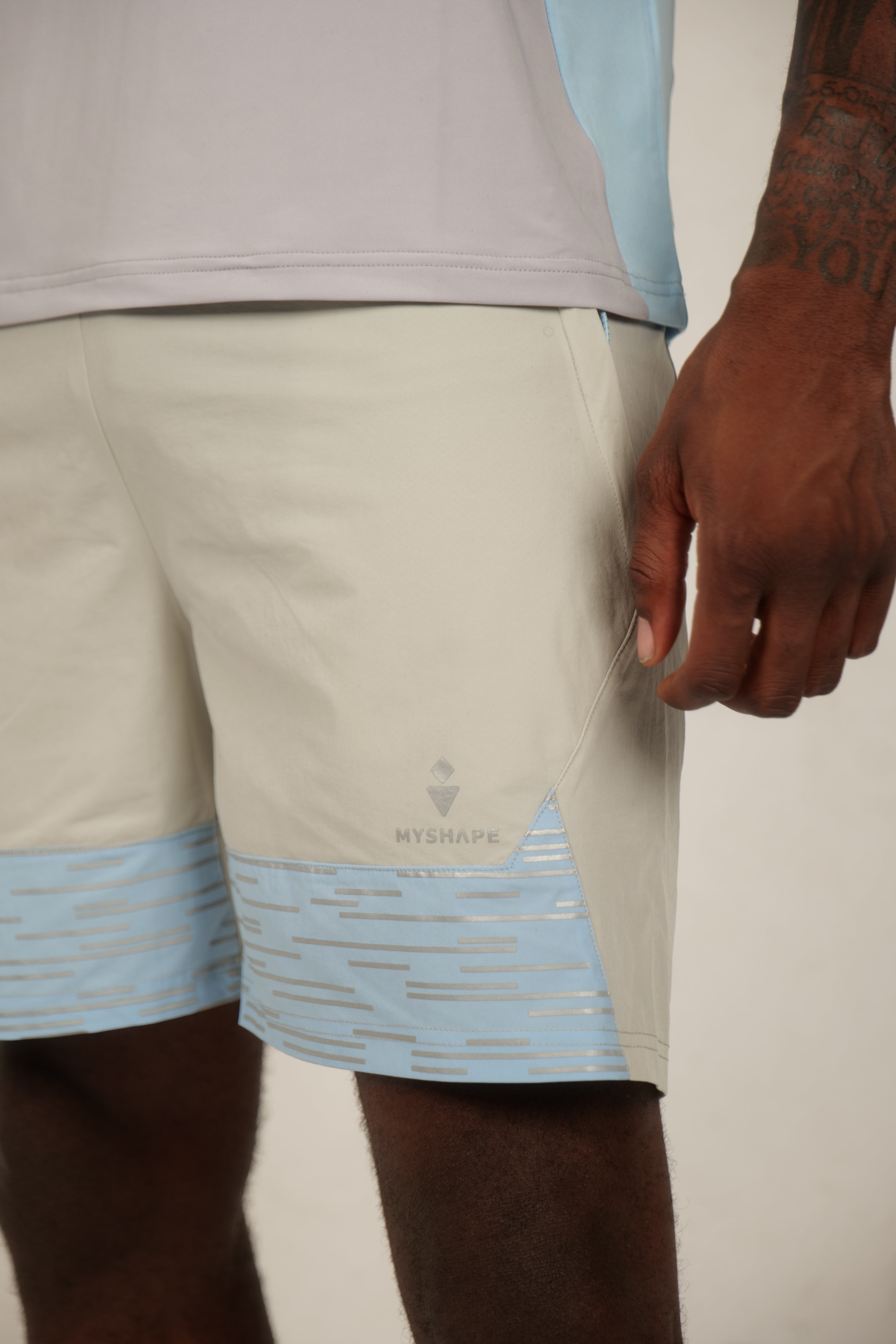 FlashMode shorts Grey and blue
