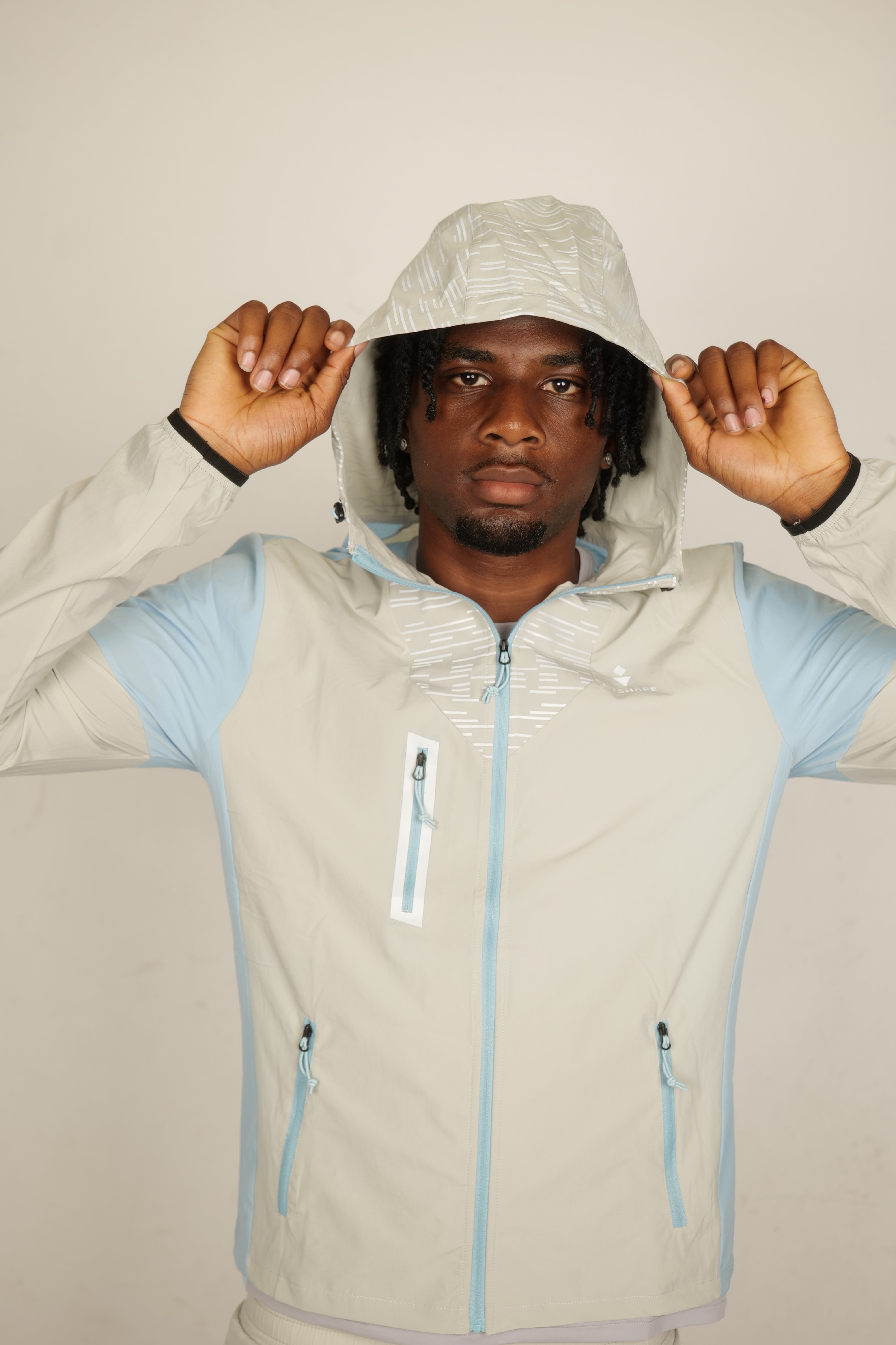 FlashMode hoodie Grey and blue