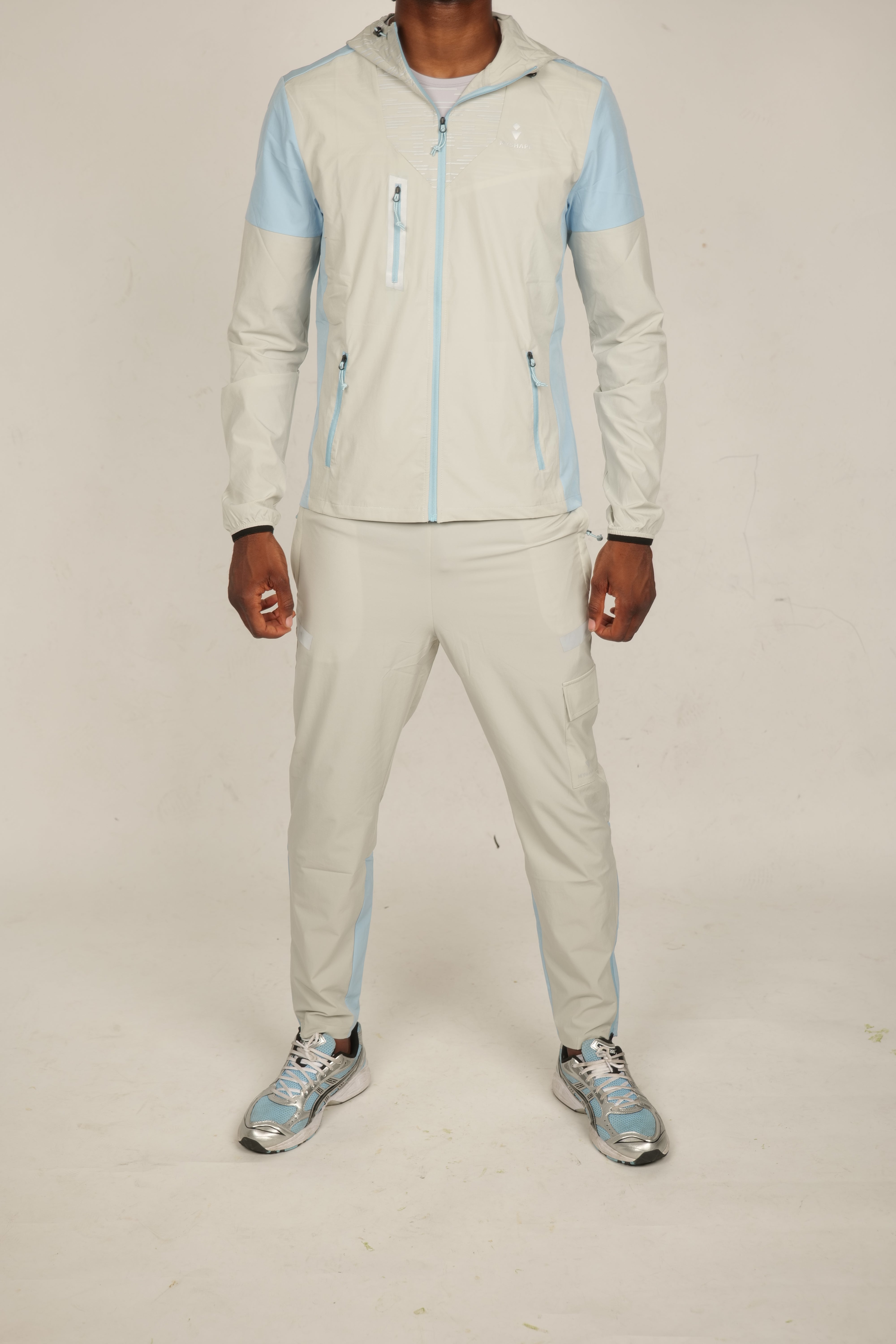 FlashMode hoodie Grey and blue